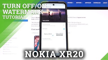 How to turn On/Off Camera Watermark on Nokia XR20 – Add Watermarks to Photos