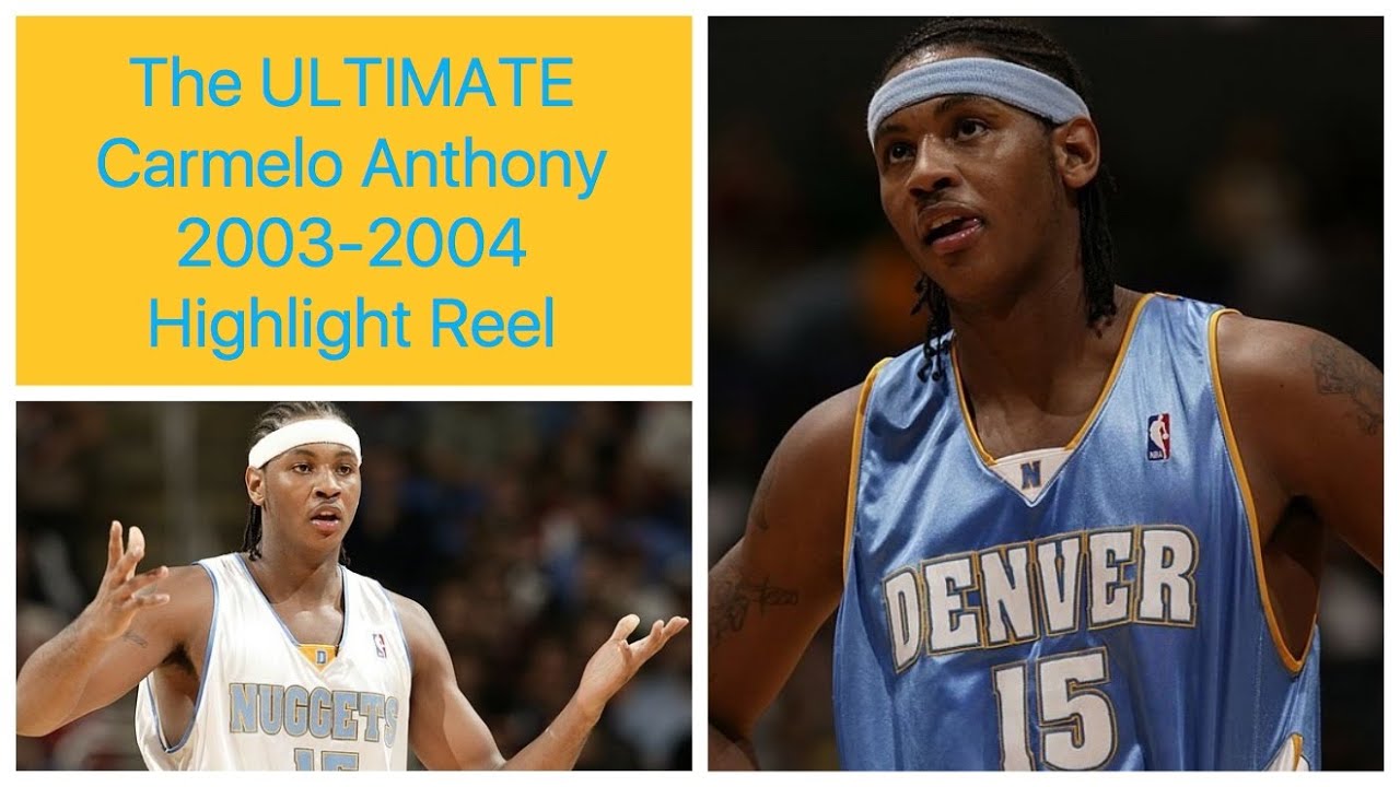 Stay Me7o on X: Carmelo Anthony rookie year 2003-2004, selected