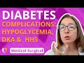 Diabetes Complications: Hypoglycemia, DKA, HHS - Med-Surg  - Endocrine