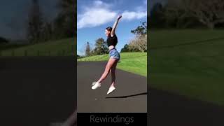 Amazing Girl 🤸‍♂️ Thumbling 12  - ⏪ Rewinding