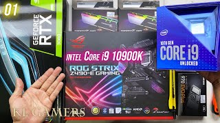intel Core i9 10900K ASUS ROG STRIX Z490-E GAMING RTX 3080 EAGLE ML360R RGB Gaming PC Build Part 1