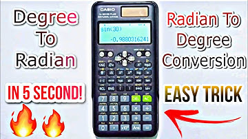 🔥Degree To Radian | Radian To Degree Conversion | Casio 991ES Plus 2nd Edition Scientific Calculator