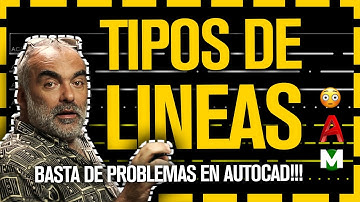 😲 TIPOS de LINEAS Autocad 😲