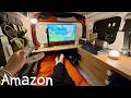 軽自動車に新しいゲーミング部屋を作って車中泊【Amazonでモニター購入】