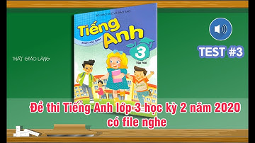 Đề thi Tiếng Anh lớp 3 học kì 2 năm 2020 - có file nghe | Thầy Giáo Làng