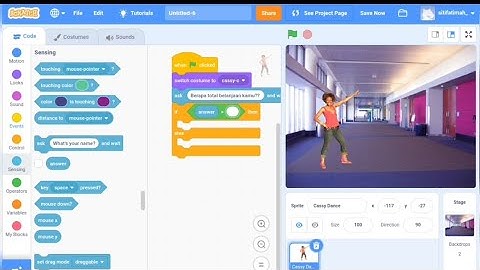 Cara membuat variabel list menggunakan aplikasi scratch