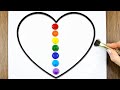 Heart｜Double Exposure Acrylic Painting Step by Step｜Easy Masking Tape Satisfying ASMR #67
