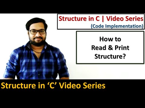 C Programming - Read & print info of student using structure - Learn Programming by Sanjay Gupta