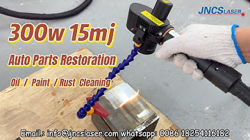 hot sale pulsed fiber laser cleaning machine 300w 15mj auto parts restoration