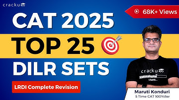 CAT 2025 🔥Top-25 DILR Sets | Complete LRDI Revision By Maruti Sir (5 Time CAT 100%iler)