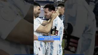When Messi won his FIRST trophy with Argentina 🇦🇷🤩🏆 #Messi #LionelMessi #Argentina