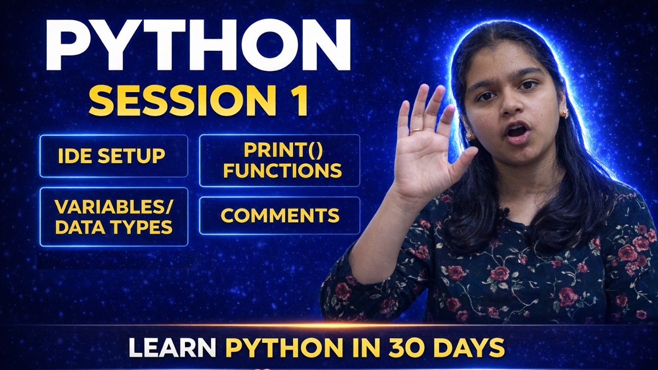 Python for Beginners to Professional | Session 1 | Complete ...