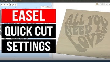 How to use Easel - Custom Cut Settings xcarve