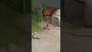 Ant is busy - Blender 3D  #3danimation #ants #shorts