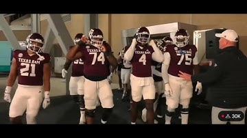 Texas A&M ELECTRIC entrance vs Texas 🏈🏈. #collegefootball