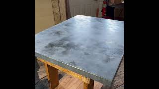 Zinc Counter Top Patina