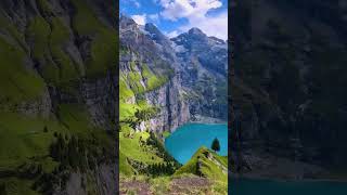 Switzerland Travel Guide 🇨🇭 | Oeschinen Lake Turquoise Water Alpine Mountain Paradise