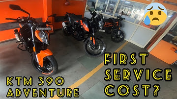 FIRST SERVICE OF MY KTM 390 ADVENTURE 2023 - FIRST SERVICE COST | Should you buy?