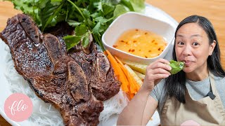 Vietnamese Lemongrass Grilled Beef Wrap