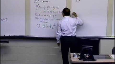 Chapter 08.07: Lesson: Finite Difference Method for Solving ODEs: Example: Part 1 of 2
