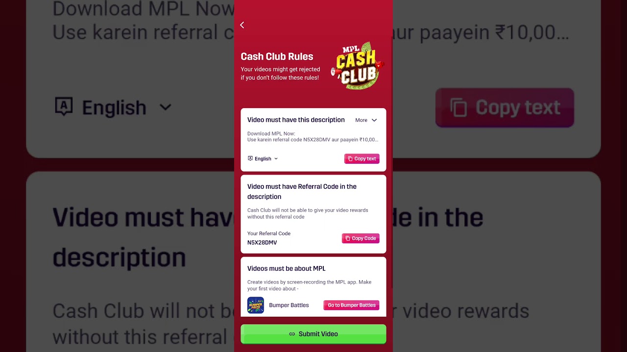 Mpl pro start earning from mpl by playing games and making videos