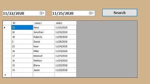How to Search Data  in access database Between Two Dates Using C#