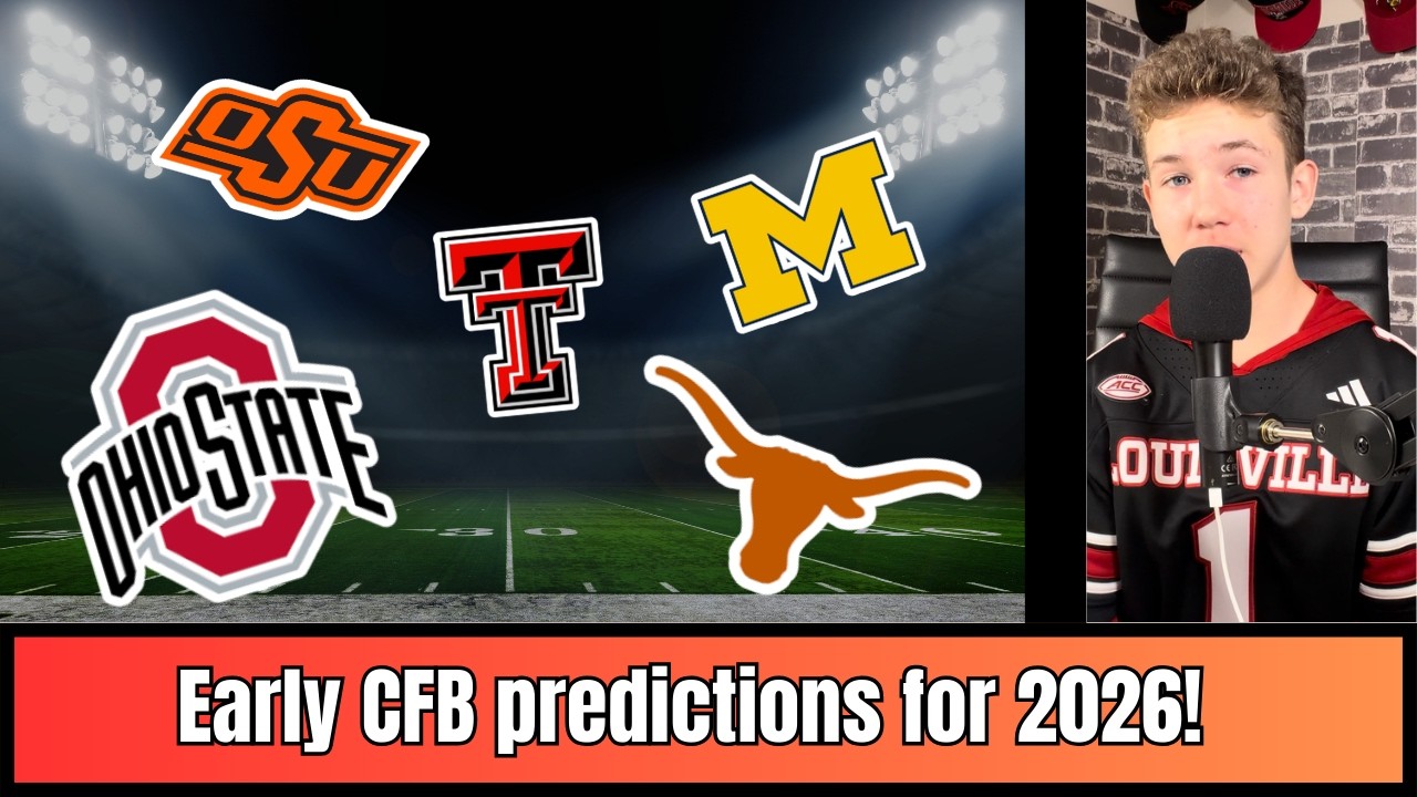 Early college football predictions for the 2026 season! - YouTube