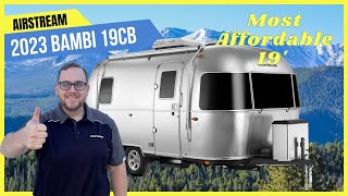 Most AFFORDABLE 19' Airstream Camper Trailer  2023 Bambi 19CB