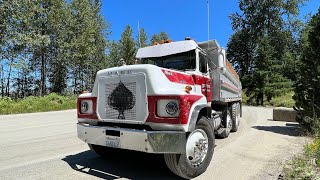 Cold Start Straight Pipe Mack Dump Truck