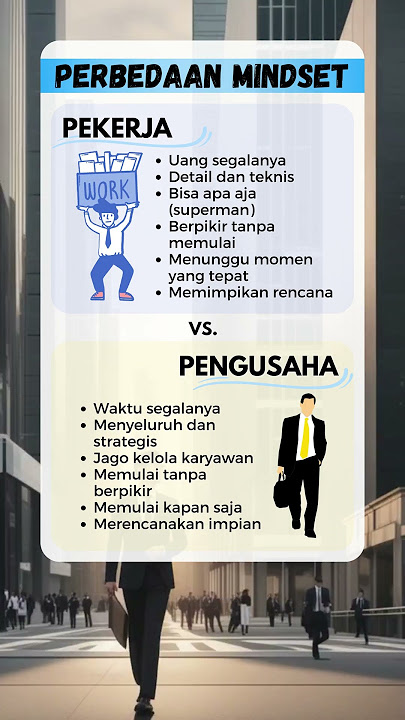 Perbedaan mindset pekerja vs pengusaha