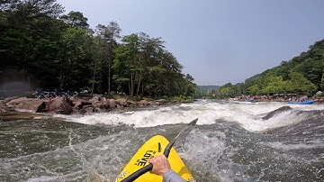 Whitewater kayaking for 50 minutes on Upper Ocoee with rapid names