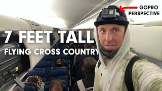 7 Foot Guy Flying Cross Country Gopro - Point Of View
