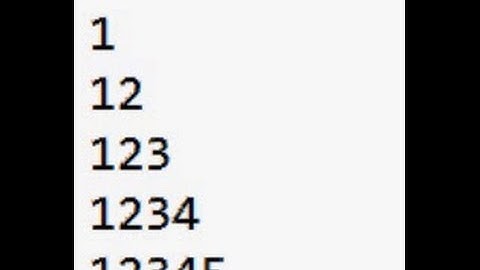 C Program to Display Half pyramid using numbers