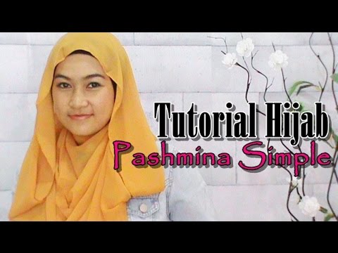 Tutorial Hijab Pashmina Simple Tanpa Jarum  YouTube