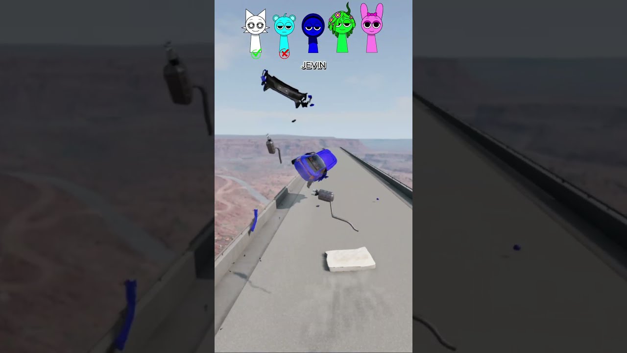 Incredibox Sprunki Car Jump Challenge For Wenda SKY Vineria Pinki Shorts Beamngdrive