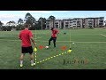 Soccer drill  1st touch  body position  awareness  passing  dribbling  joner 1on1