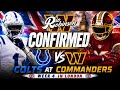 🚨Washington Commanders to HOST Indianapolis Colts in LONDON CONFIRMED