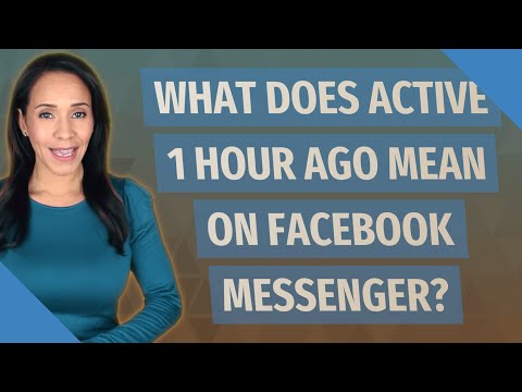 Video: Hvad betyder aktiv på Facebook?