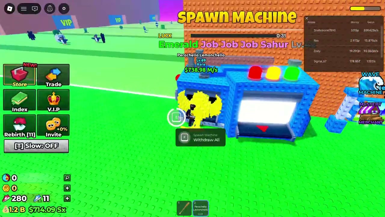 Using The Craft Machine To Upgrade My Base With CELESTIAL BRAINROTS In Escape Tsunami For Brainrots