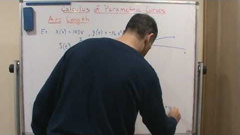 Calc2   Calculus of Parametric Curves   Arc Length   Example 3