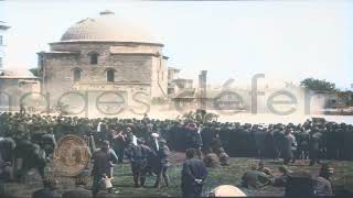 1915 - İstanbul - Hürrem Sultan Hamamı Önü - Çanakkale Cephesi'nin Zafer Kutlamaları