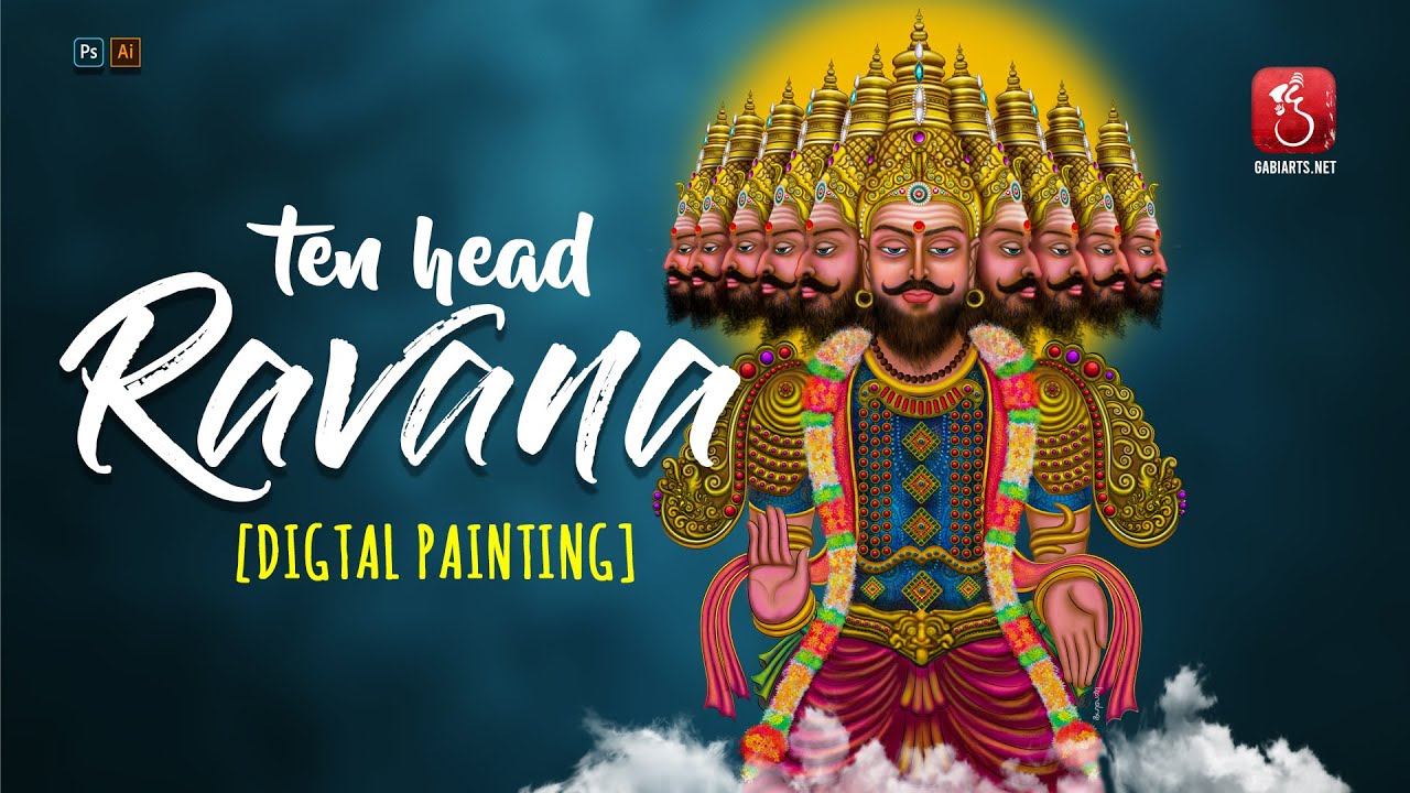 Ten Headed Ravanan - Digital Painting (Making) - YouTube