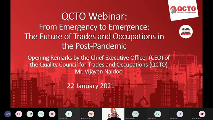 QCTO and ILO Webinar From Emergency to Emergence