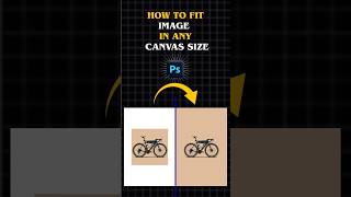 How To Fit Image In Any Canvas Size In PHOTOSHOP | Photoshop Tips & Tricks #shorts #youtubeshorts