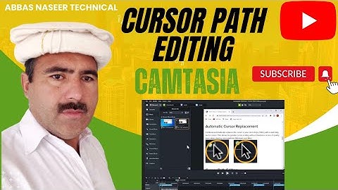 Camtasia Cursor Path | Edit a Recorded Cursor Path | camtasia video editing tutorial in urdu