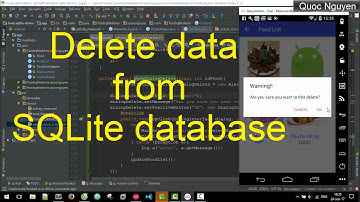 Saving Image And Text Into SQLite database - Delete Data From SQLite (Part 3/3)