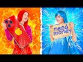 HOT VS COLD CHALLENGE! || Frozen VS Girl On Fire by 123 Go! GENIUS