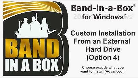 Band-in-a-Box® for Windows® - Custom Installation: Choose What You Want to Install (Option 4)