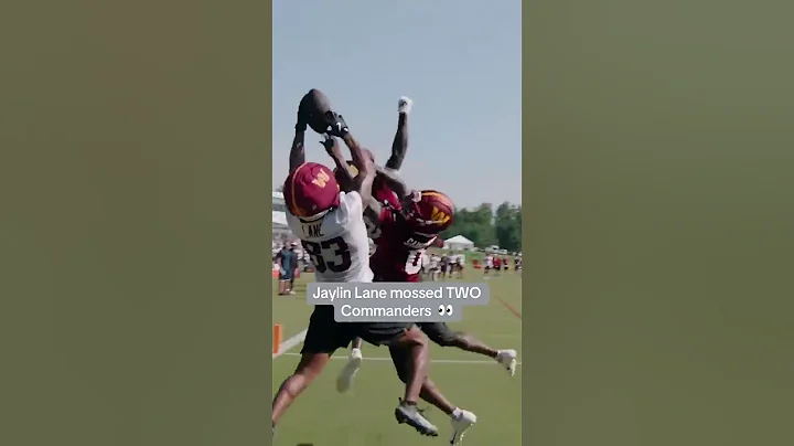 Jayden Daniels didn’t let Mike Sainristil run away 😭 (via commanders/TT)