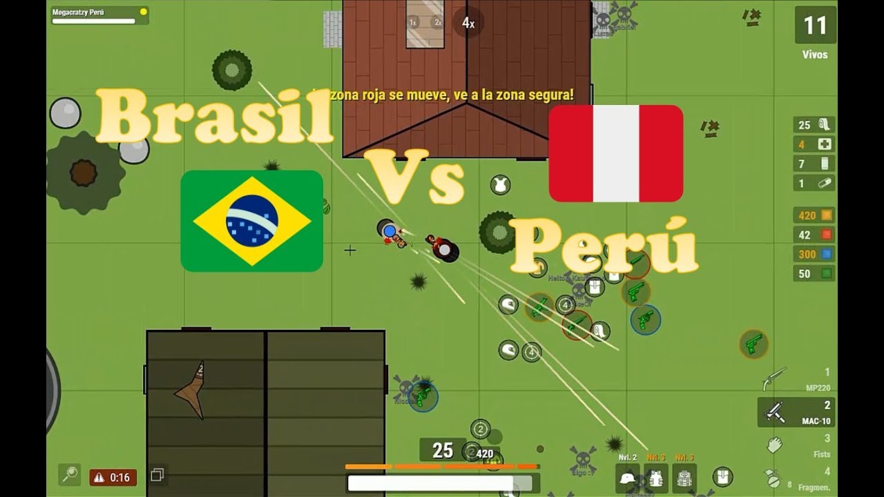 Perú vs Brasil Guerra de paises #2 surviv.io - YouTube